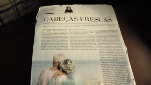 Fotografia de um artigo da Notícias Magazine (D.N) sobre cuidar da memória